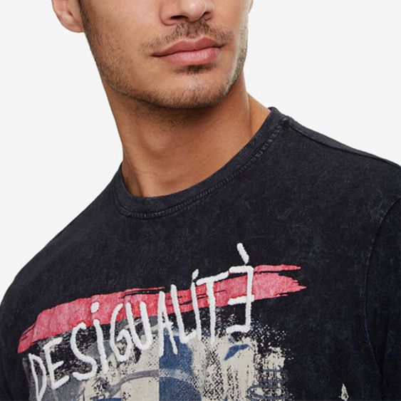 Desigual Boys TS_Sandia - Maglietta 9/10, Colore: Verde