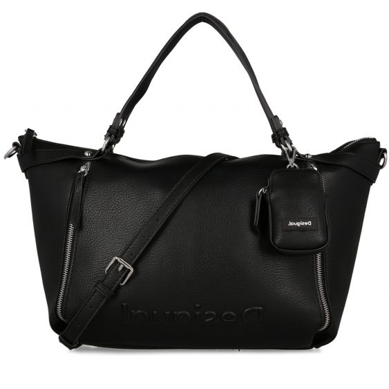 Geanta DESIGUAL Embossed Half Libia, Negru